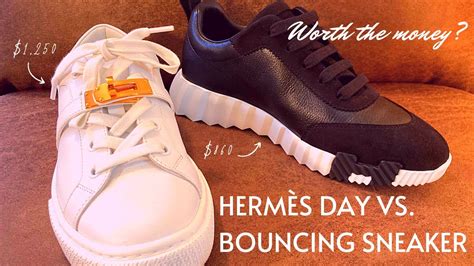 hermes day sneaker review|Hermès DAY vs BOUNCING Sneakers In.